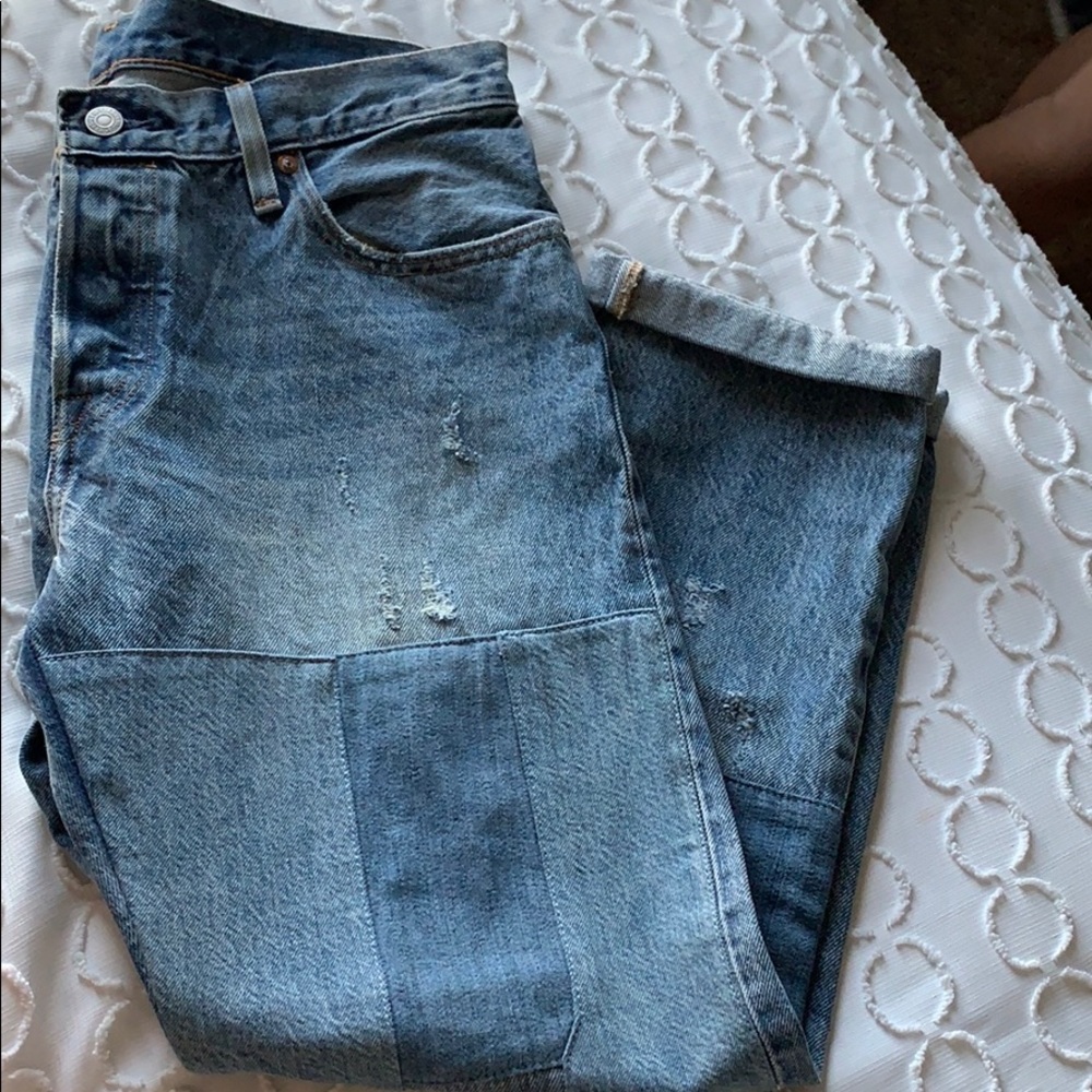 Vintage patchwork Levi jeans - Picture 4 of 4